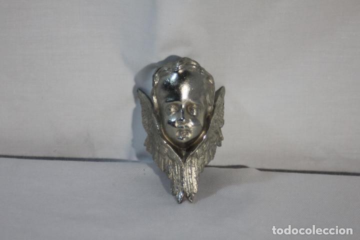 Vintage: FIGURA METAL BUSTO QUERUBIN - Foto 2