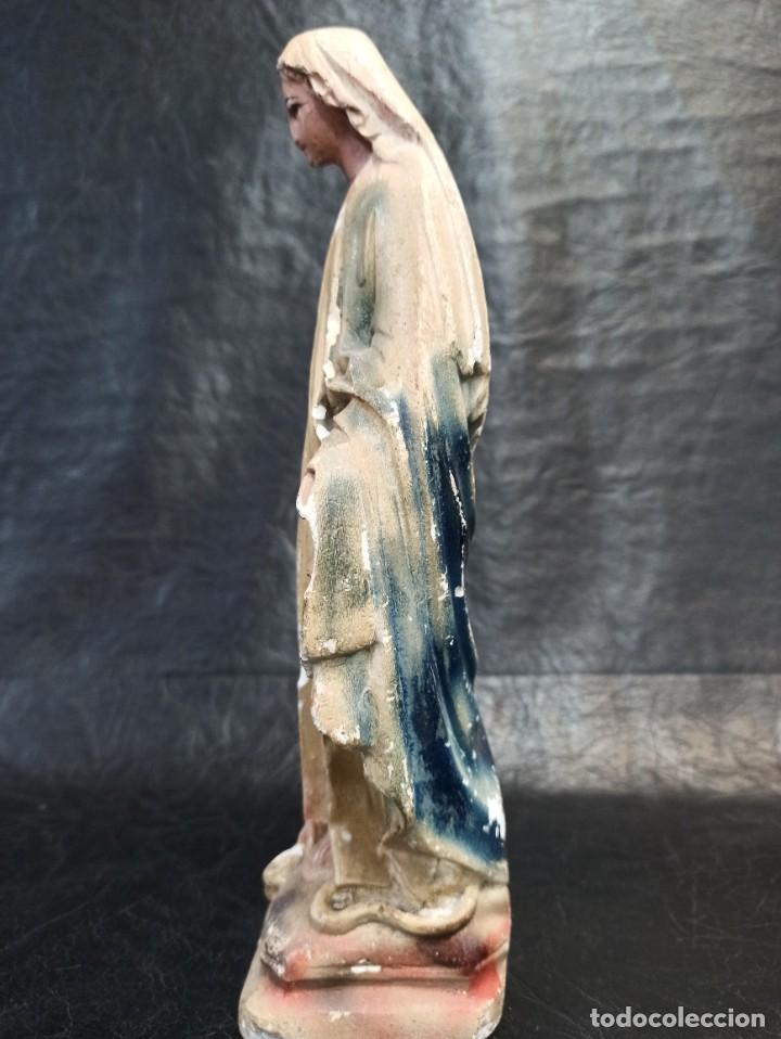 Vintage: Figura de Mar&iacute;a Inmaculada. C49 - Foto 4