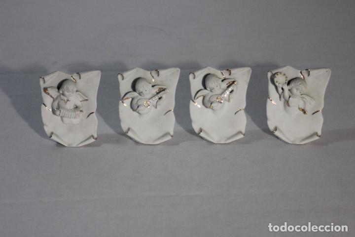 Vintage: SET 4 ANGELITOS MUSICOS