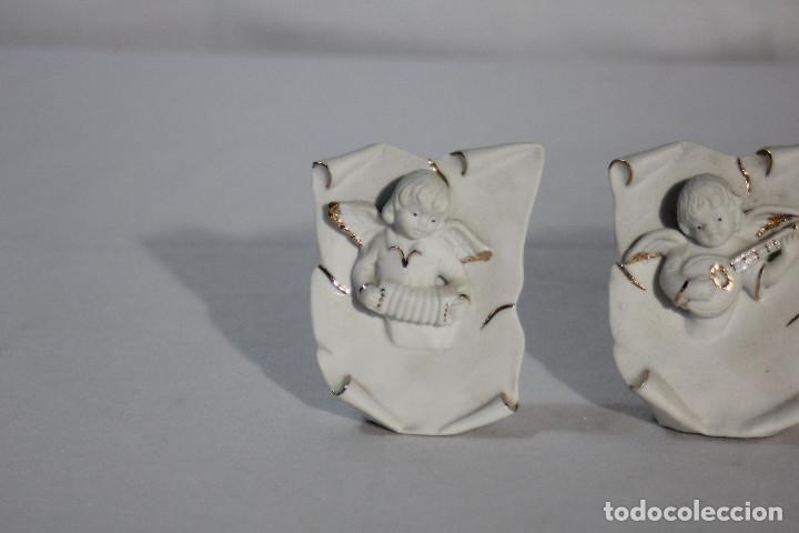 Vintage: SET 4 ANGELITOS MUSICOS - Foto 2