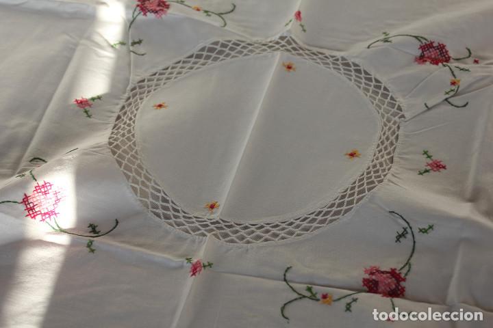 Vintage: SET MANTEL Y CUATRO SERVILLETAS - Foto 5