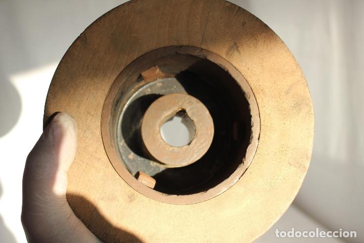 Vintage: EJE MADERA TRES POLEAS - Foto 8