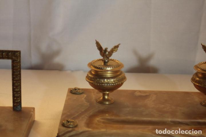 Vintage: ESCRIBANIA MARMOL Y BRONCE - Foto 2