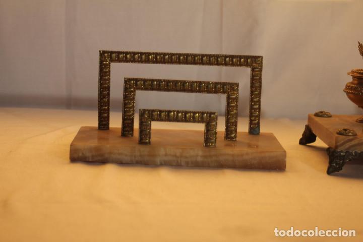 Vintage: ESCRIBANIA MARMOL Y BRONCE - Foto 4