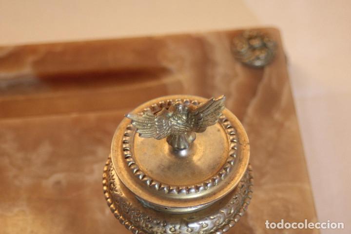 Vintage: ESCRIBANIA MARMOL Y BRONCE - Foto 11