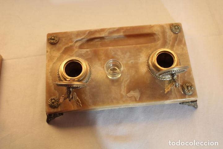 Vintage: ESCRIBANIA MARMOL Y BRONCE - Foto 13