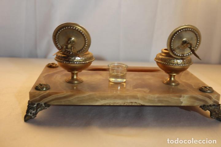 Vintage: ESCRIBANIA MARMOL Y BRONCE - Foto 14