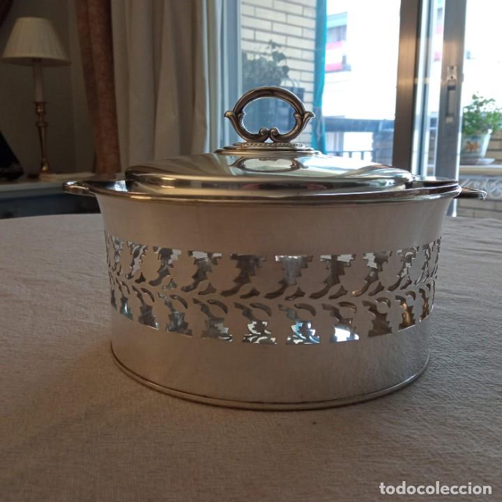 Vintage: Centro de mesa metal plateado - Foto 1
