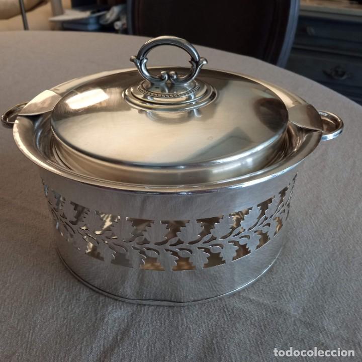 Vintage: Centro de mesa metal plateado - Foto 2