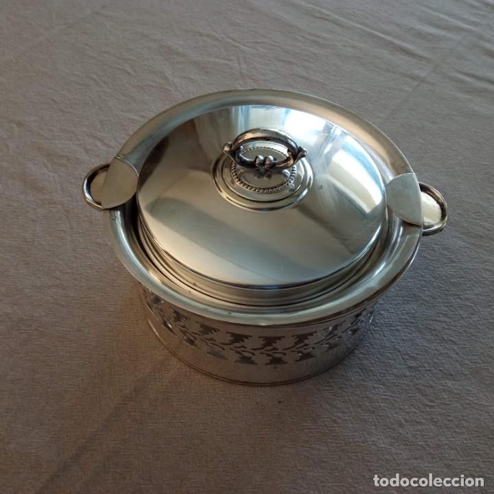 Vintage: Centro de mesa metal plateado - Foto 3