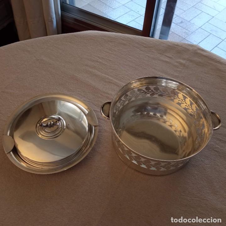 Vintage: Centro de mesa metal plateado - Foto 6