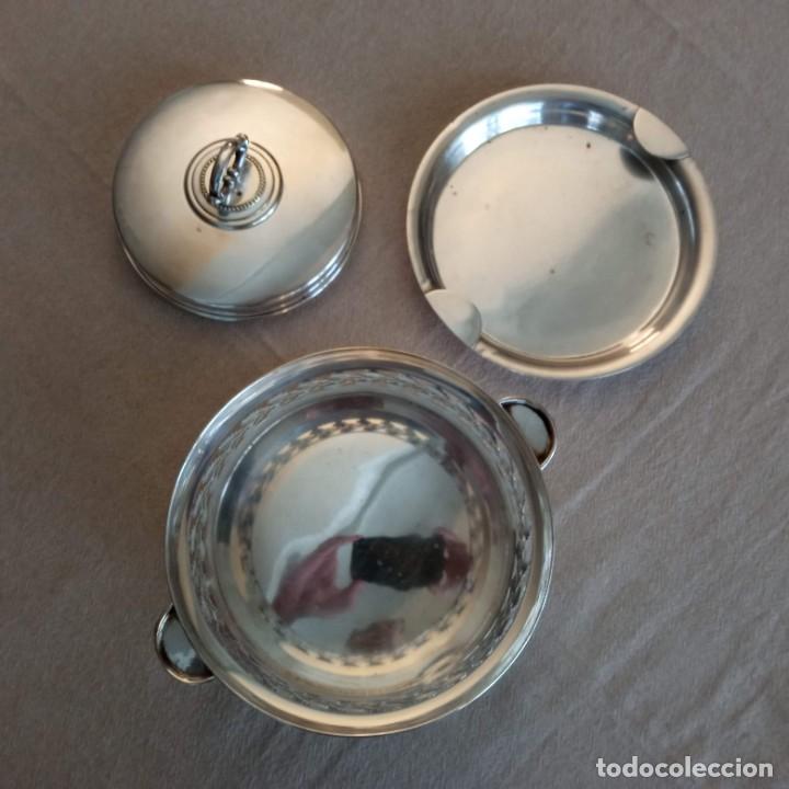 Vintage: Centro de mesa metal plateado - Foto 9