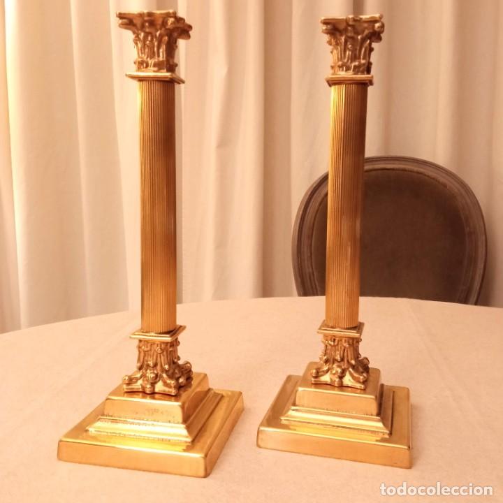 Vintage: Candeleros metal dorado - Foto 2