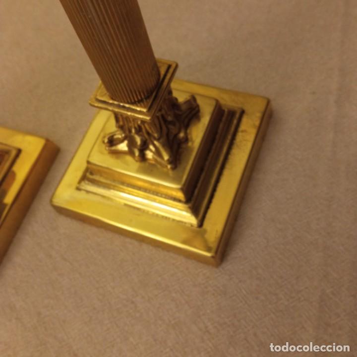 Vintage: Candeleros metal dorado - Foto 6