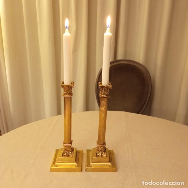 Vintage: Candeleros metal dorado - Foto 10
