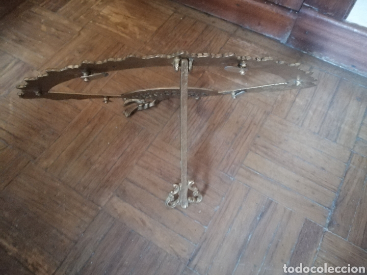 Vintage: Base de Espejo de cobre con forma de abanico - Foto 2