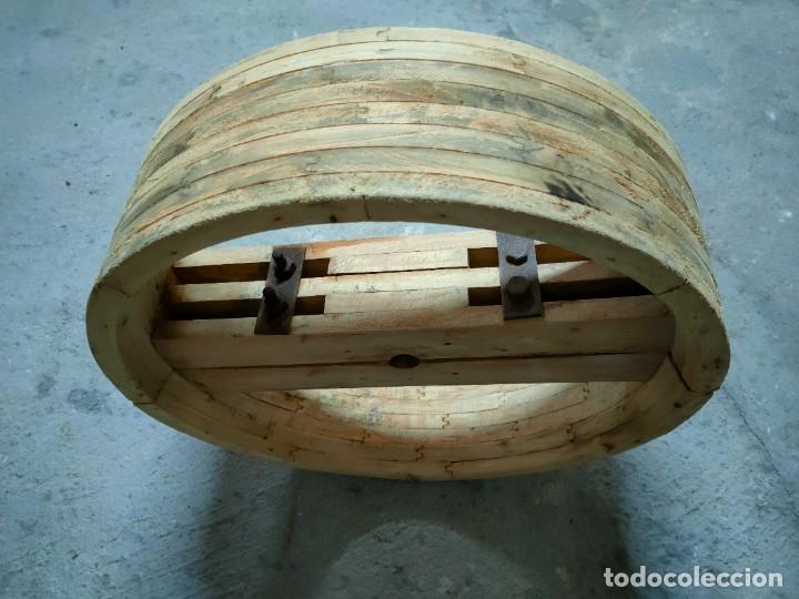 Vintage: Polea industrial de madera - Foto 4
