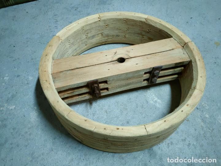 Vintage: Polea industrial de madera - Foto 5