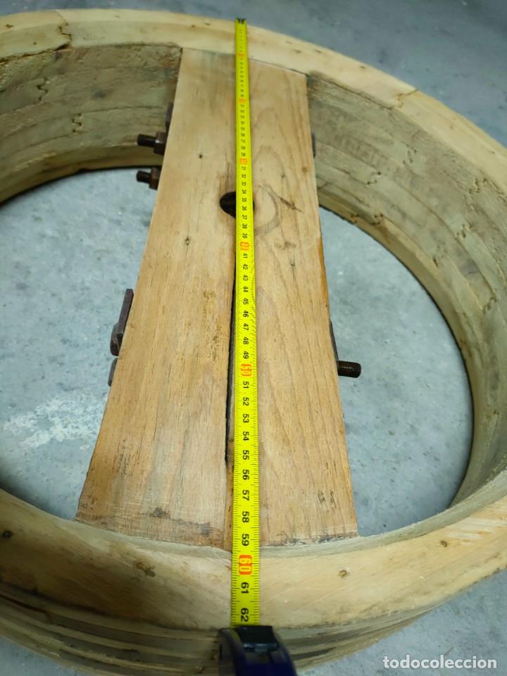 Vintage: Polea industrial de madera - Foto 6