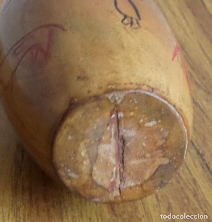 Vintage: Tarro madera dibujos prehist&oacute;ricos - Foto 5