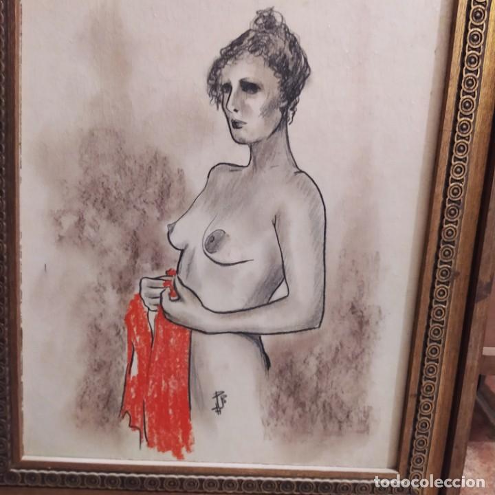 Vintage: Cuadro antiguo, desnudo femenino