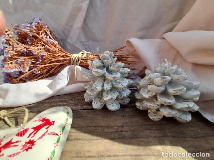 Vintage: 2 velas pi&ntilde;as - Foto 1
