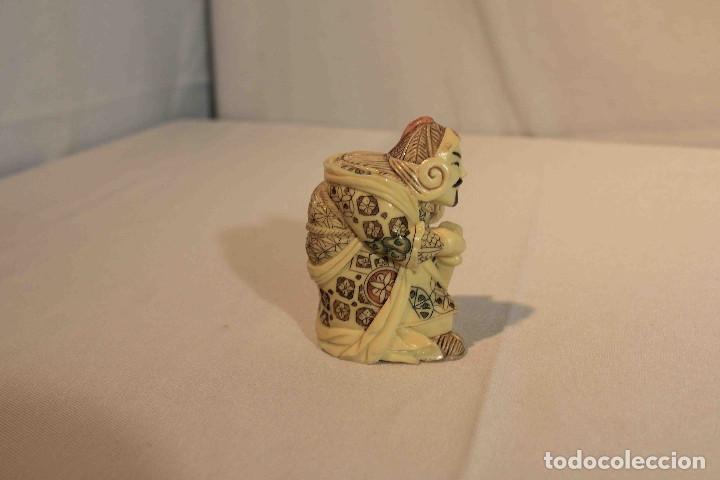 Vintage: FIGURA TALLA DIOS PROSPERIDAD - Foto 3