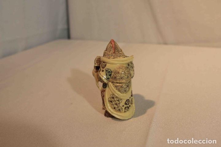 Vintage: FIGURA TALLA DIOS PROSPERIDAD - Foto 4