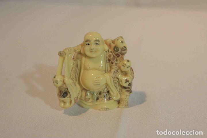 Vintage: FIGURA TALLA DIOS HOTEI - Foto 2