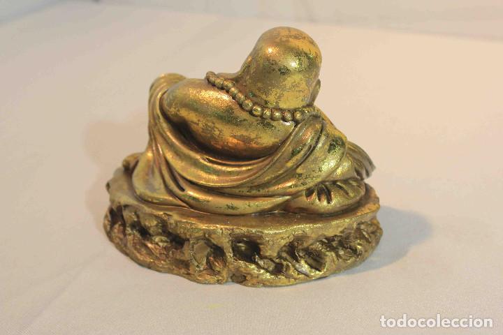 Vintage: FIGURA RESINA BUDA DORADO - Foto 4