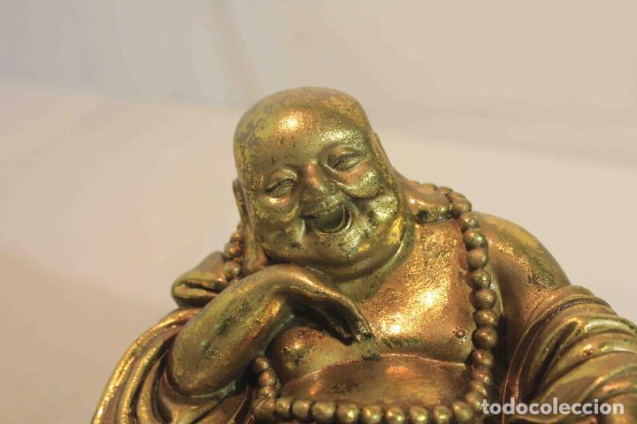 Vintage: FIGURA RESINA BUDA DORADO - Foto 6