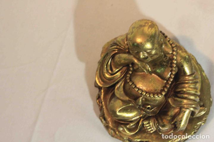 Vintage: FIGURA RESINA BUDA DORADO - Foto 7