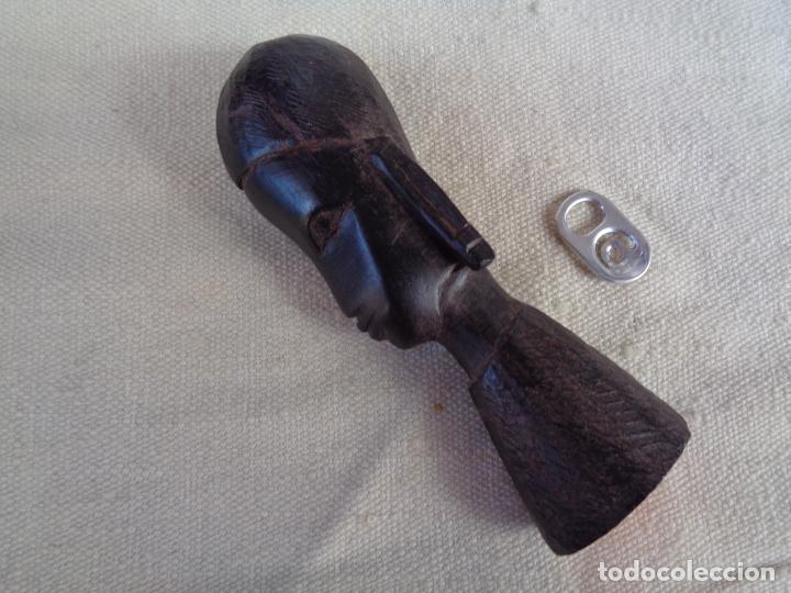 Vintage: GUERRERO TALLADO EN MADERA. &Aacute;FRICA