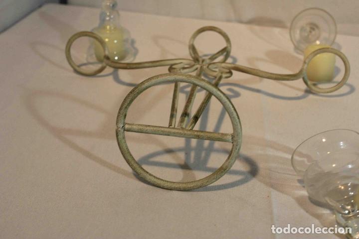 Vintage: CANDELABRO METAL TRES LUCES - Foto 9