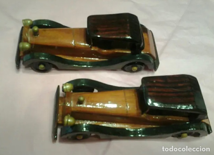 Vintage: COCHE MINIATURA de Madera. 2&times;8&euro; - Foto 3