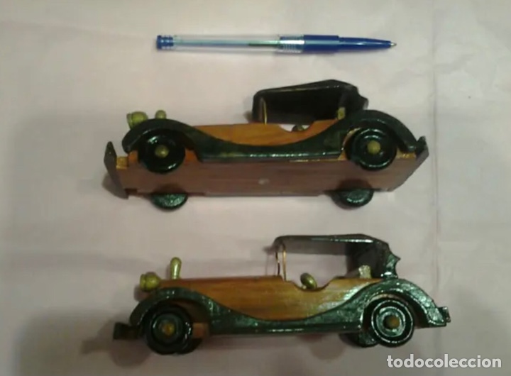 Vintage: COCHE MINIATURA de Madera. 2&times;8&euro; - Foto 4