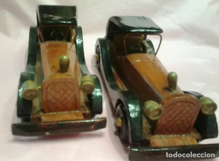 Vintage: COCHE MINIATURA de Madera. 2&times;8&euro; - Foto 1