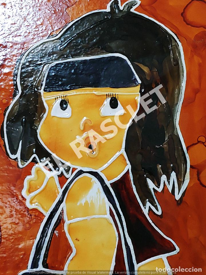 Vintage: CUADRO INFANTIL EN RELIEVE LACADO - Foto 3
