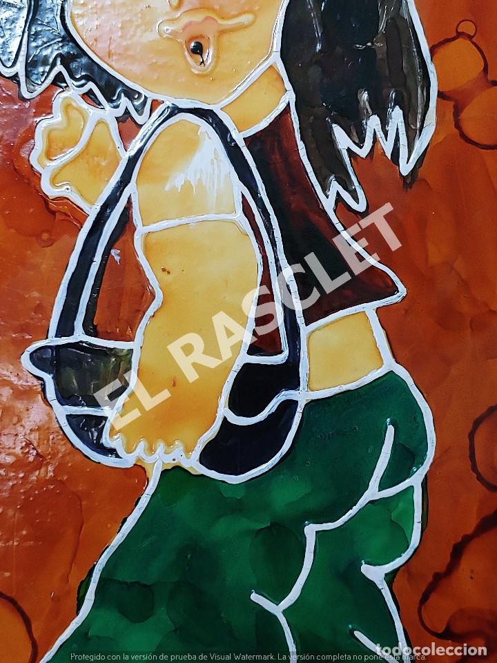 Vintage: CUADRO INFANTIL EN RELIEVE LACADO - Foto 4
