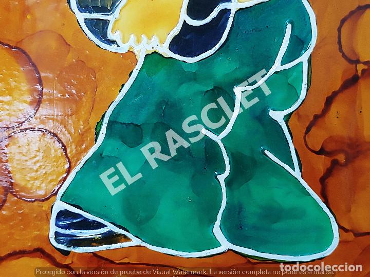 Vintage: CUADRO INFANTIL EN RELIEVE LACADO - Foto 7