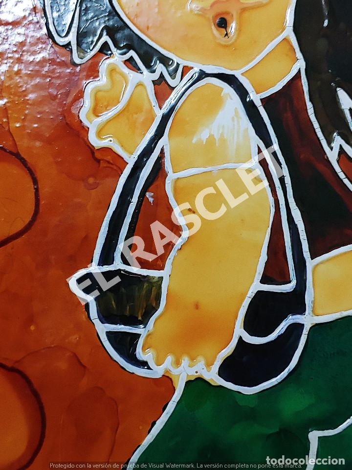 Vintage: CUADRO INFANTIL EN RELIEVE LACADO - Foto 8