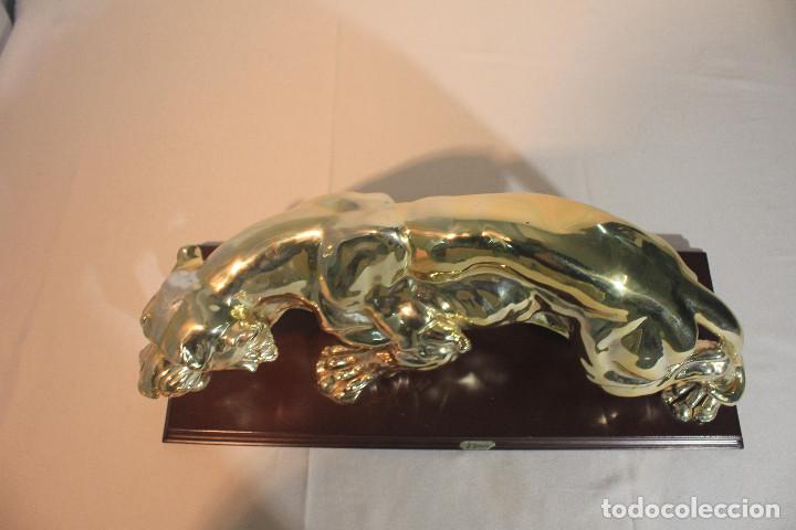Vintage: FIGURA TIGRE PLATEADO - Foto 7