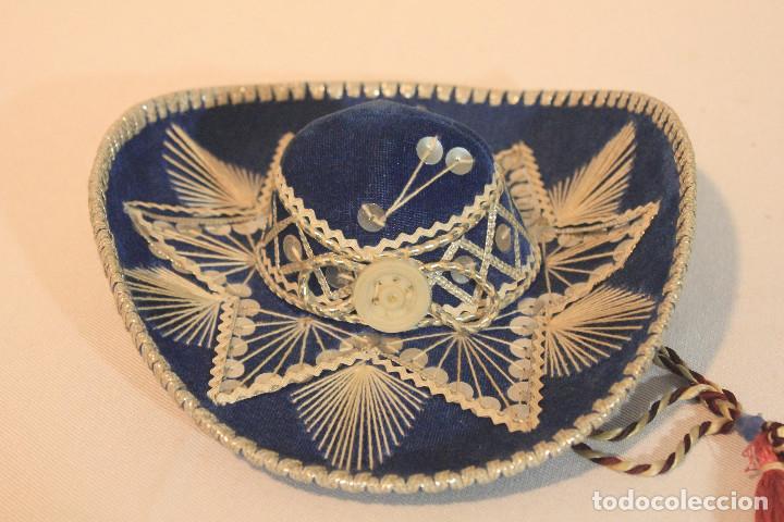 Vintage: GORRO MEXICANO AZUL - Foto 3
