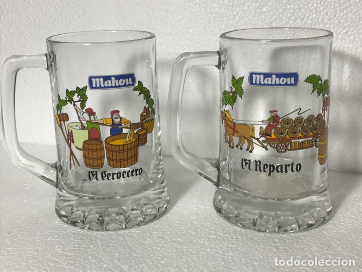 Vintage: Jarras de cerveza mahou - Foto 1