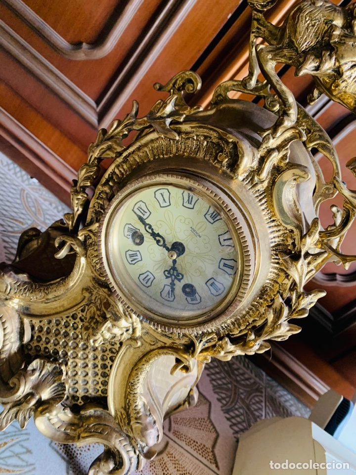 Vintage: Reloj bronce sobremesa - Foto 2
