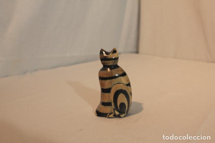 Vintage: FIGURA GATO HUESO - Foto 4