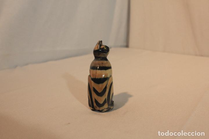 Vintage: FIGURA GATO HUESO - Foto 5