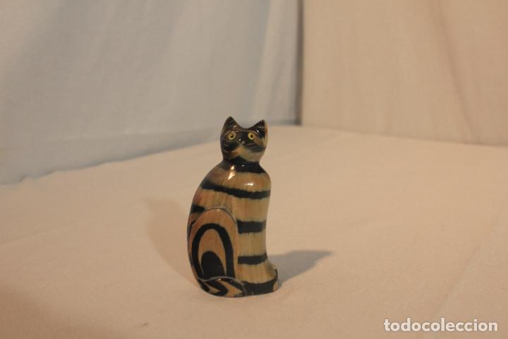 Vintage: FIGURA GATO HUESO - Foto 6