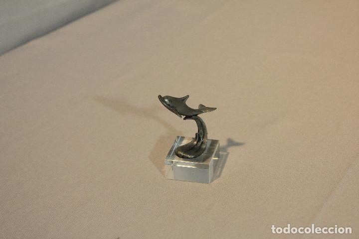 Vintage: FIGURA METALICA DELFIN