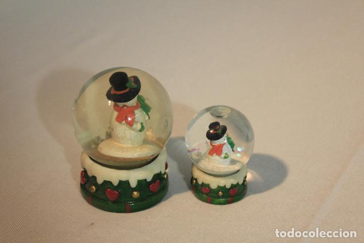Vintage: SET DOS BOLAS MU&Ntilde;ECOS NIEVE - Foto 3